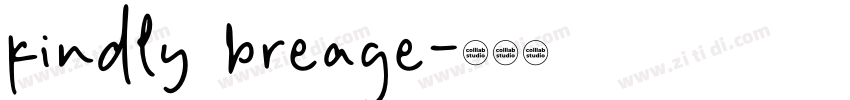 kindly breage字体转换